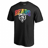 Men's Chicago Bears NFL Pro Line by Fanatics Branded Black Big & Tall Pride T-Shirt,baseball caps,new era cap wholesale,wholesale hats